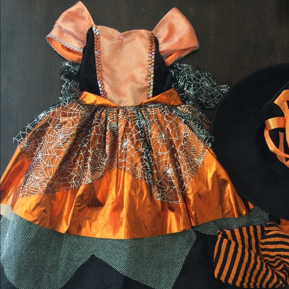 Other - Girls Halloween Costume Dress with Hat & Tights